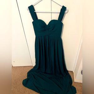 blue formal long dress